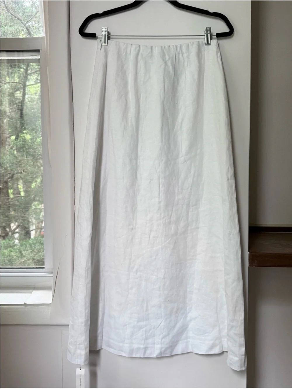NWT Reformation Andi Linen Maxi Skirt White 2 - Picture 5 of 12